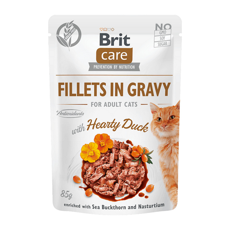 Brit Care Fillets in Gravy with Hearthy Duck - 85g