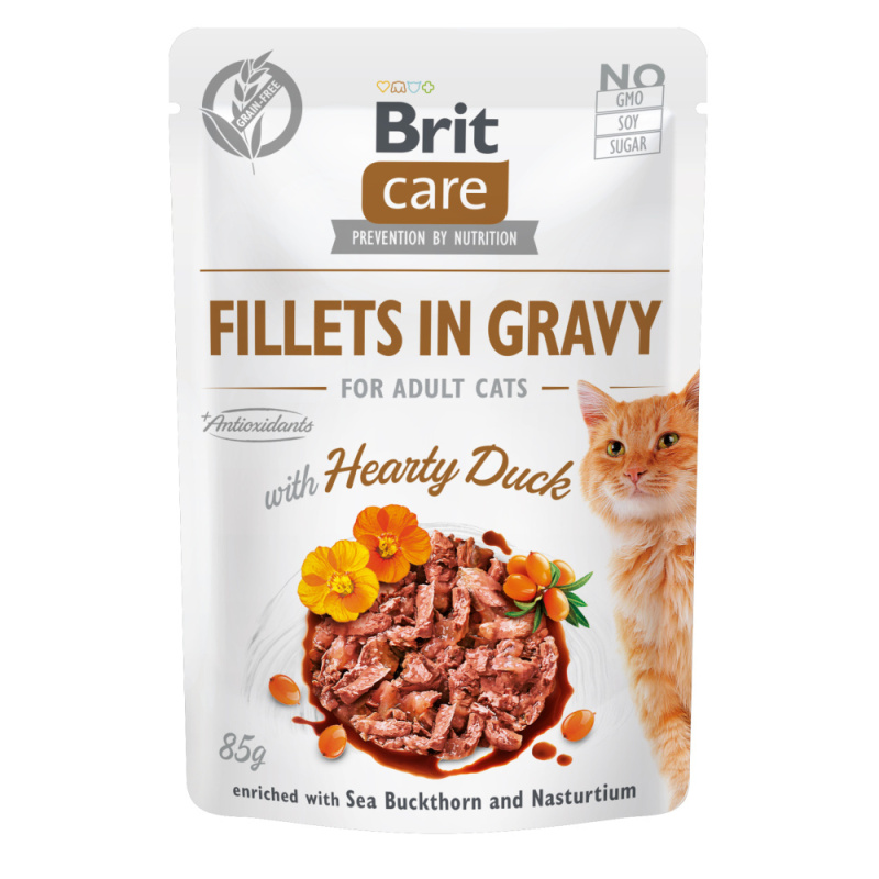 Brit Care Fillets in Gravy with Hearthy Duck - 85g