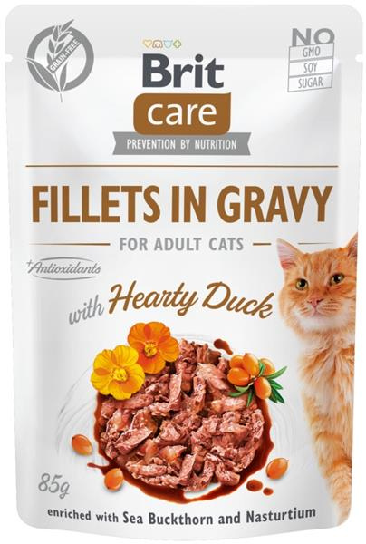 Brit Care Fillets in Gravy with Hearthy Duck - 85g