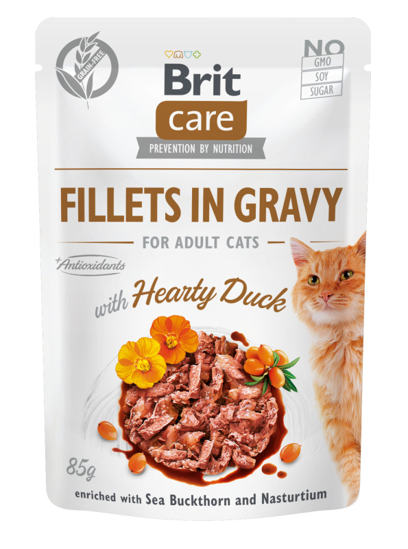 Brit Care Fillets in Gravy with Hearthy Duck - 85g