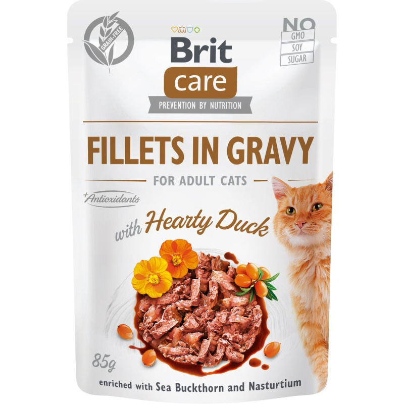 Brit Care Fillets in Gravy with Hearthy Duck - 85g