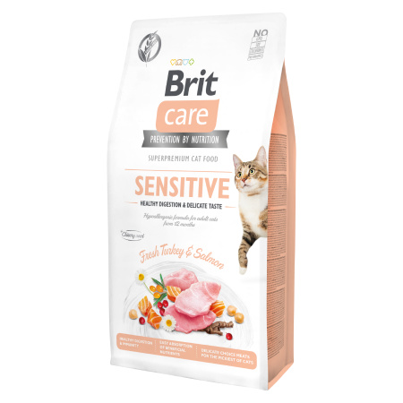 Brit Care Cat GF Sensit. Heal.Digest&Delic.Taste 7 kg