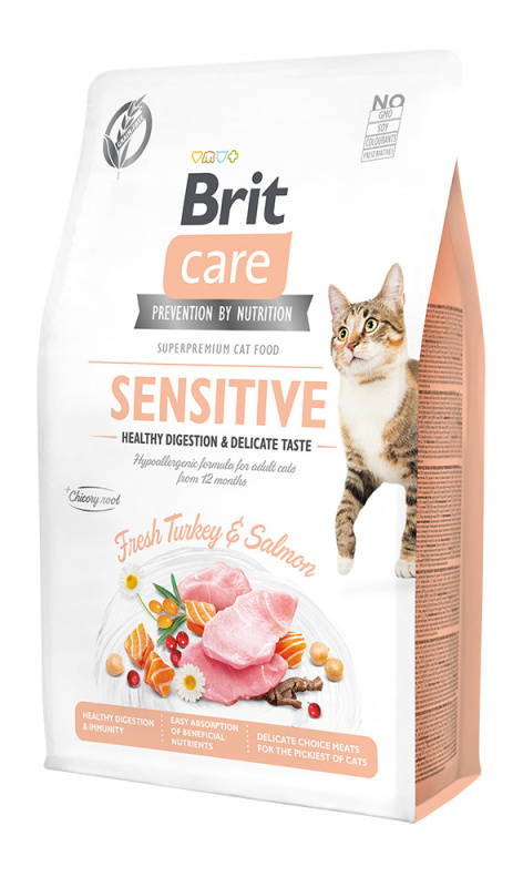 Brit Care Cat GF Sensit. Heal.Digest&Delic.Taste 2 kg