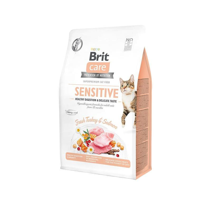 Brit Care Cat GF Sensit. Heal.Digest&Delic.Taste 0,4 kg