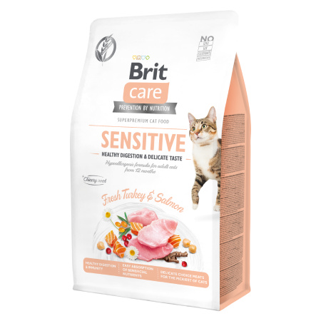 Brit Care Cat GF Sensit. Heal.Digest&Delic.Taste 0,4 kg