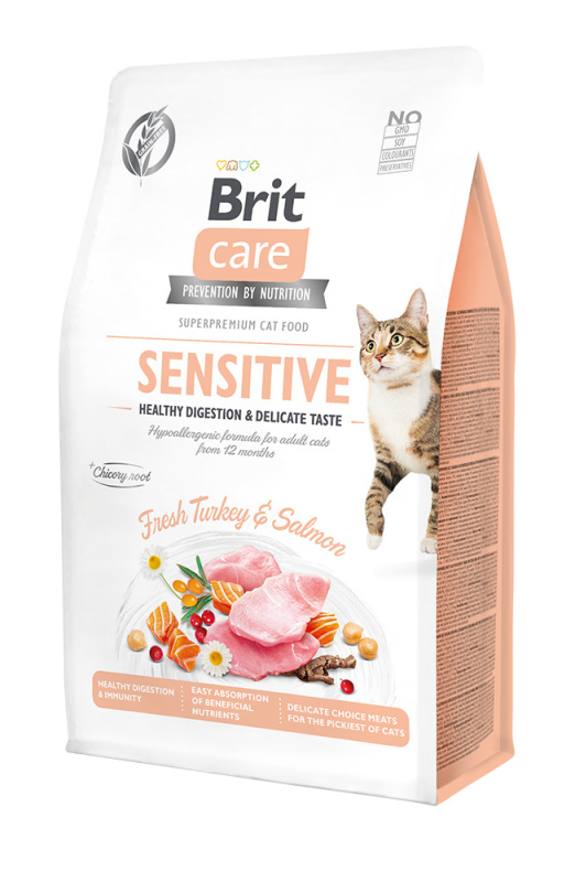 Brit Care Cat GF Sensit. Heal.Digest&Delic.Taste 0,4 kg