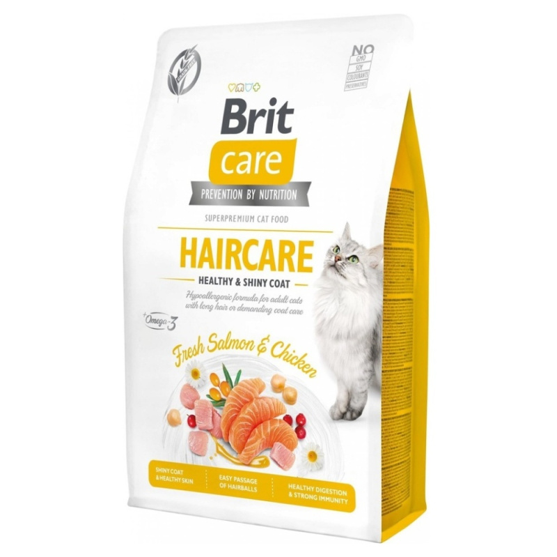 Brit Care Cat GF Haircare Healthy&Shiny Coat 7 kg