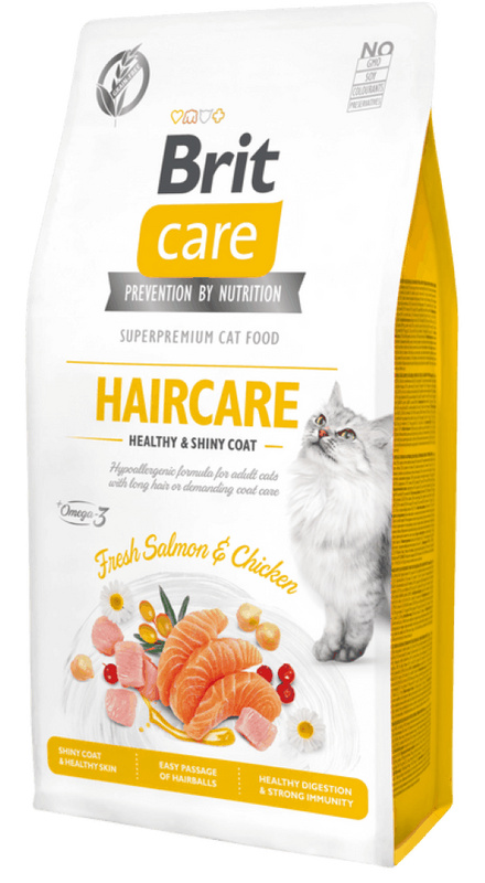Brit Care Cat GF Haircare Healthy&Shiny Coat 7 kg