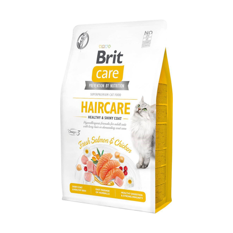 Brit Care Cat GF Haircare Healthy&Shiny Coat 2 kg