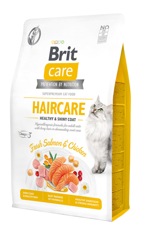 Brit Care Cat GF Haircare Healthy&Shiny Coat 2 kg