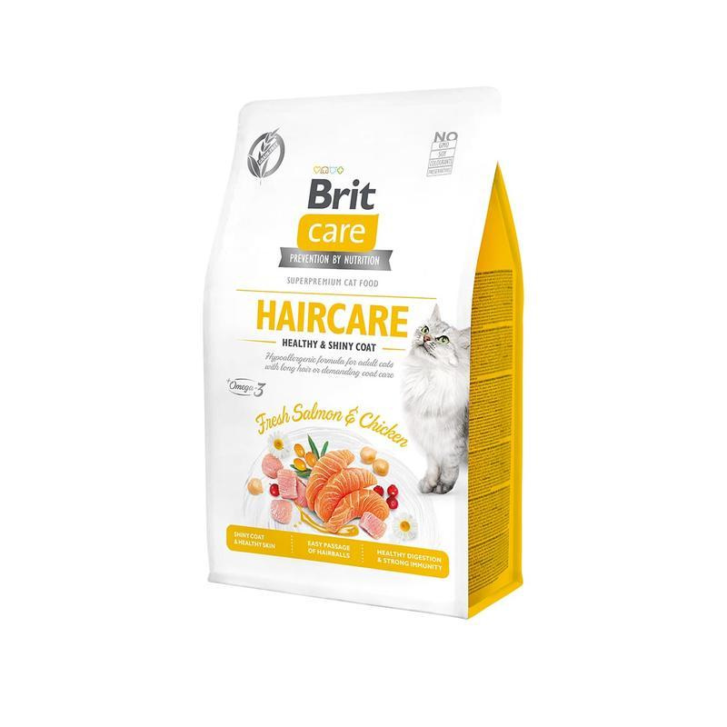 Brit Care Cat GF Haircare Healthy&Shiny Coat 0,4 kg
