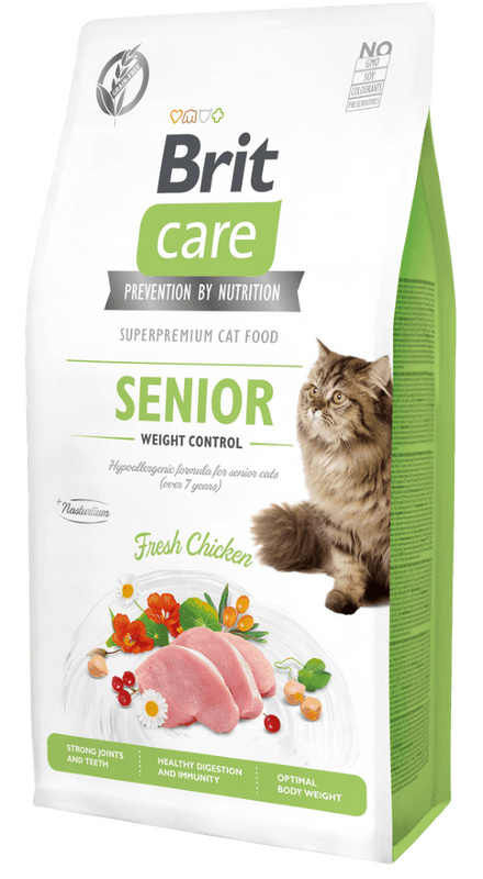 Brit Care Cat GF Senior Weight Control 7 kg
