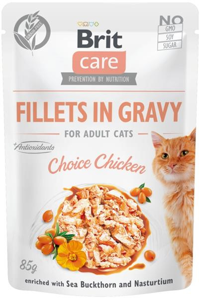 Brit Care Cat Fillets in Gravy Choice Chicken 85 g