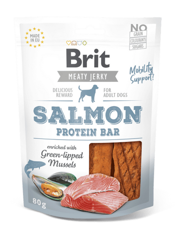 Brit Jerky Salmon Protein Bar 80 g