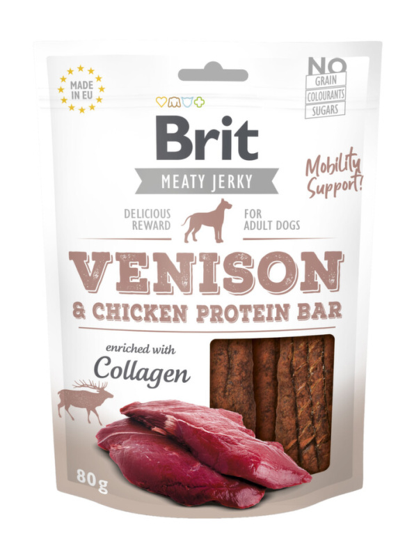 Brit Jerky Venison Protein Bar 80 g