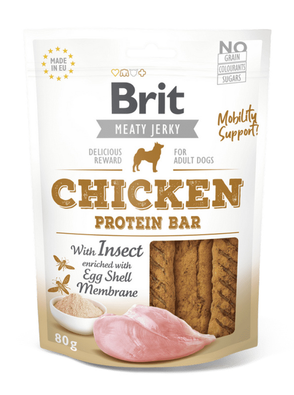 Brit Jerky Chicken with Insect Protein Bar 80 g