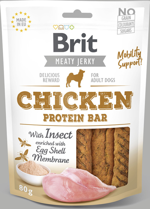 Brit Jerky Chicken with Insect Protein Bar 80 g