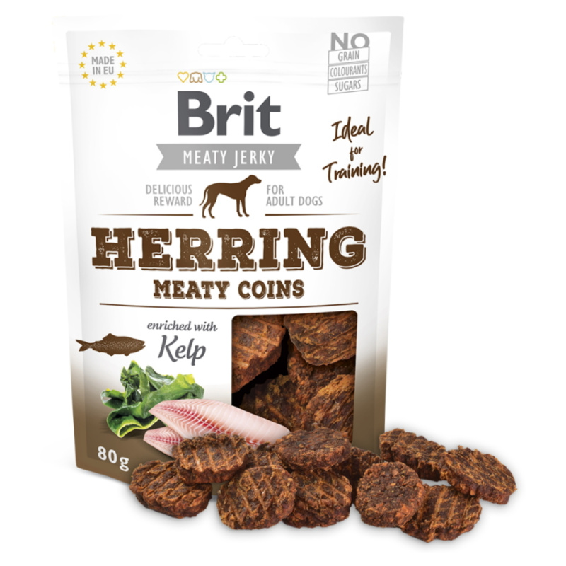 Brit Jerky Herring Meaty Coins 80 g