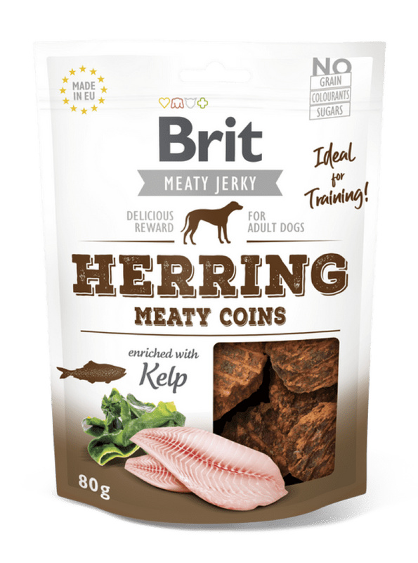 Brit Jerky Herring Meaty Coins 80 g