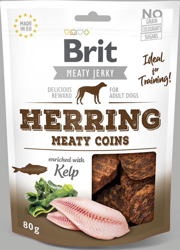 Brit Jerky Herring Meaty Coins 80 g