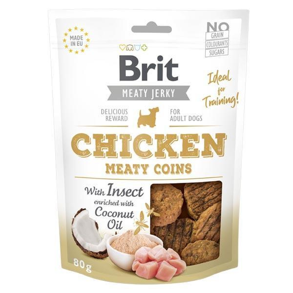 Brit Jerky Chicken with Insect Meaty Coins 80 g