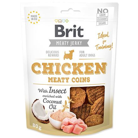 Brit Jerky Chicken with Insect Meaty Coins 80 g