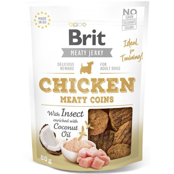 Brit Jerky Chicken with Insect Meaty Coins 80 g