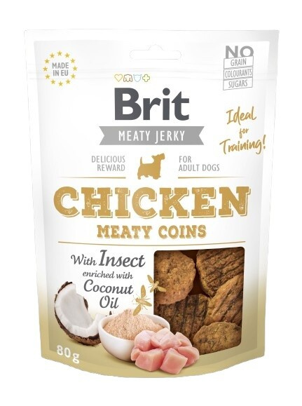 Brit Jerky Chicken with Insect Meaty Coins 80 g