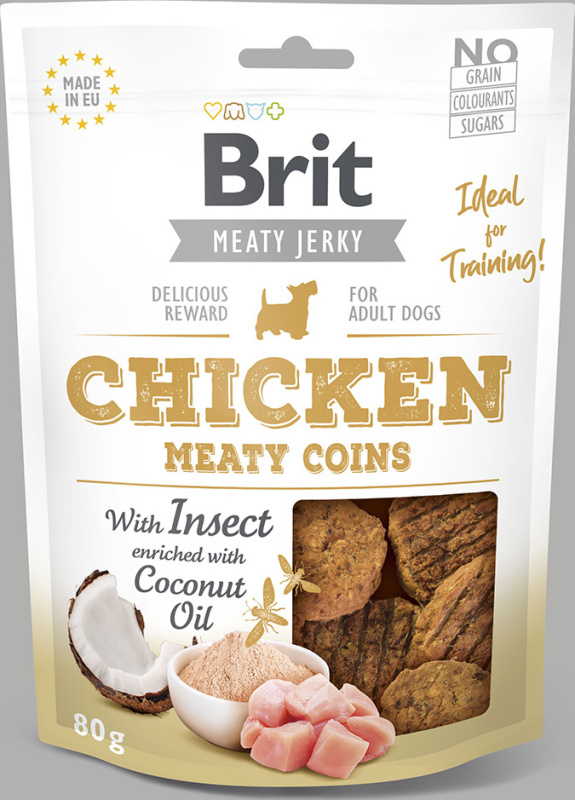 Brit Jerky Chicken with Insect Meaty Coins 80 g