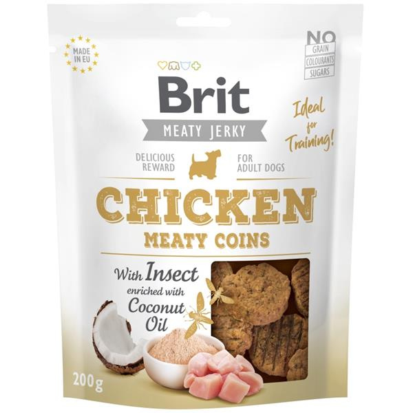 Brit Jerky Chicken with Insect Meaty Coins 200 g