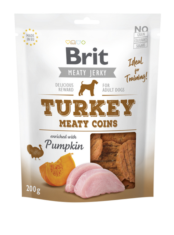 Brit Jerky Turkey Meaty Coins 200 g