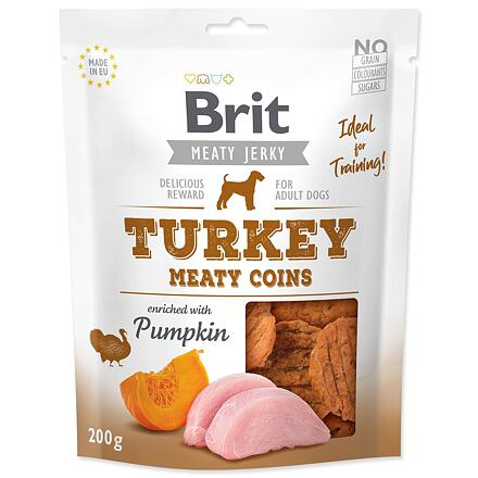 Brit Jerky Turkey Meaty Coins 200 g