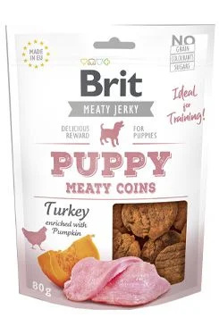 Brit Meaty Jerky Puppy Meaty Coins - 80g