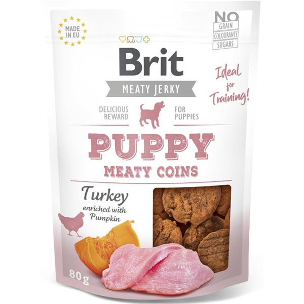 Brit Meaty Jerky Puppy Meaty Coins - 80g