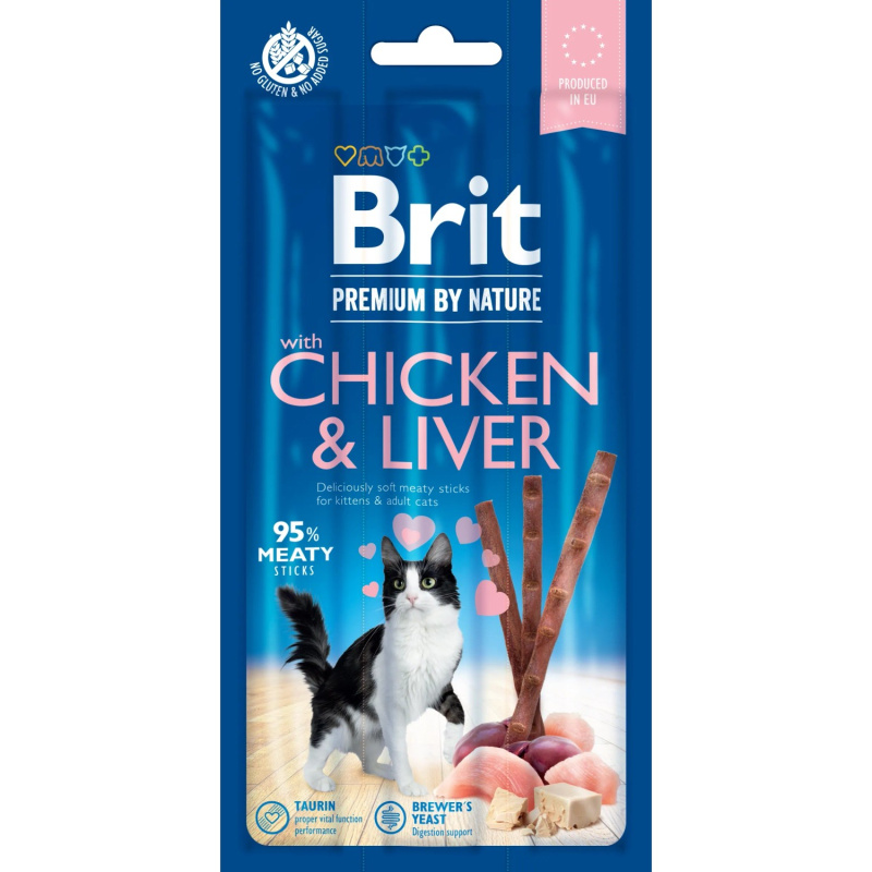 Brit Premium Cat by Nature Sticks Chicken&Liver(3pcs)