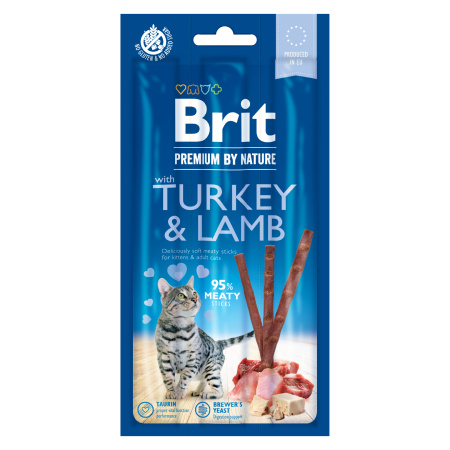 Brit Premium Cat by Nature Sticks Turkey&Lamb(3pcs)