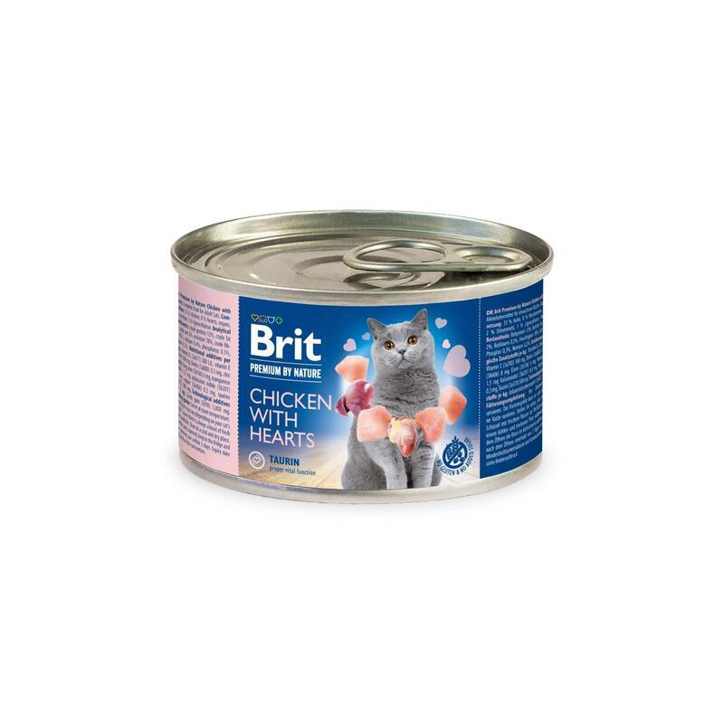 Brit Premium Cat by Nature konz Chicken&Hearts 200g