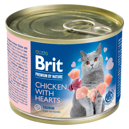 Brit Premium Cat by Nature konz Chicken&Hearts 200g