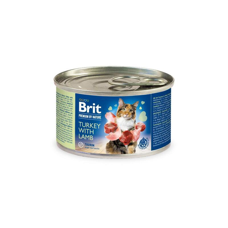 Brit Premium Cat by Nature konz Turkey&Lamb 200g
