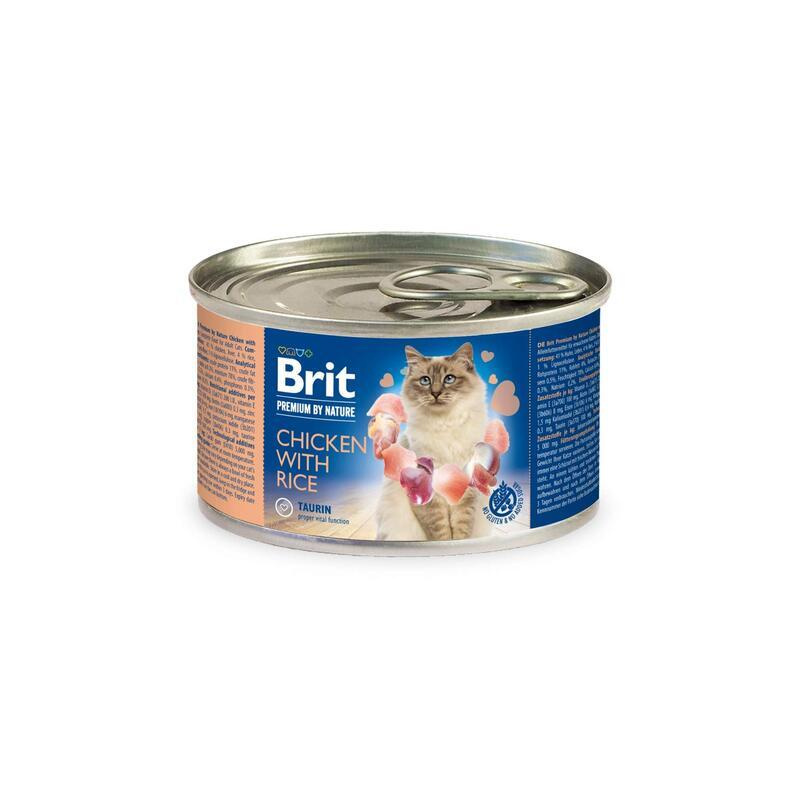 Brit Premium Cat by Nature konz Chicken&Rice 200g