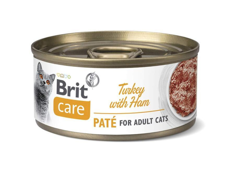 Brit Care Cat Turkey Paté with Ham 70g