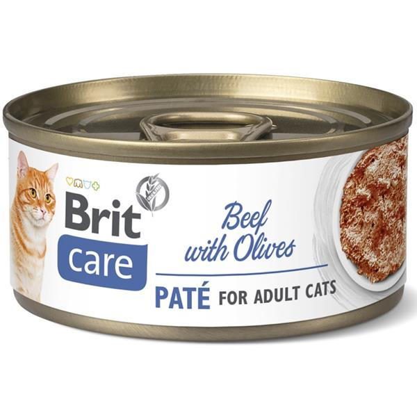 Brit Care Cat Adult Paté Beef/Olives - 70g