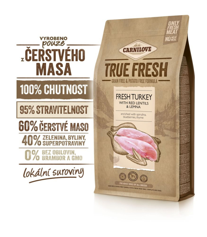 CARNILOVE True Fresh TURKEY for Adult dogs 1.4 kg
