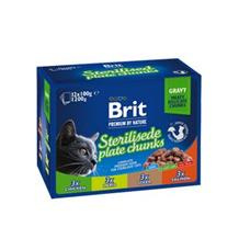 Brit Premium by Nature Sterilized Plate Chunks in Gravy - 12x100g
