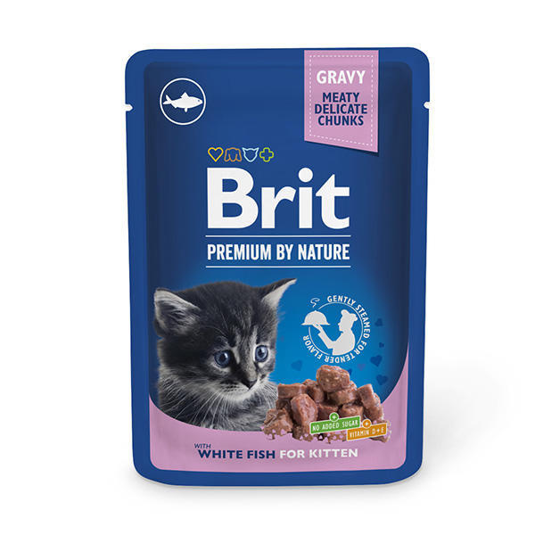 Brit Premium Cat Kapsa Kitten White Fish - 100g