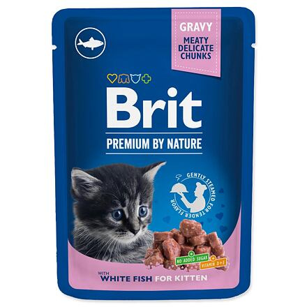 Brit Premium Cat Kapsa Kitten White Fish - 100g