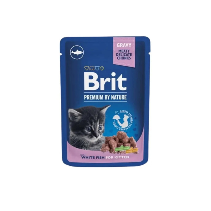 Brit Premium Cat Kapsa Kitten White Fish - 100g