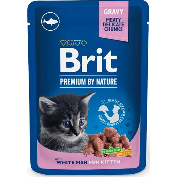 Brit Premium Cat Kapsa Kitten White Fish - 100g