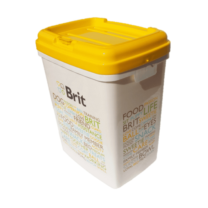 Brit barel na krmivo Žlutý.