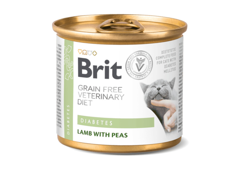 Brit VD Cat GF konz. Diabetes 200 g